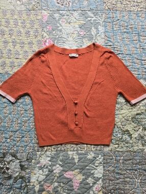 Intimately By Free People Cropped Sweater Knit Top Women's Size XS (0-2)